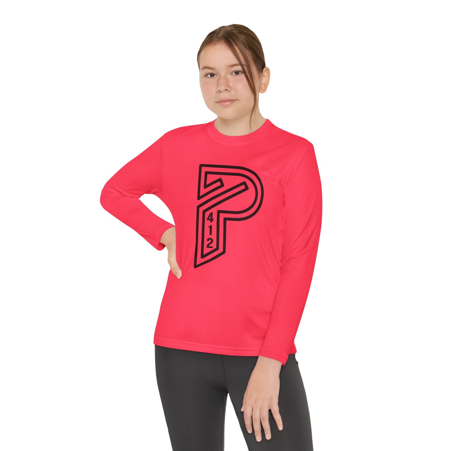 Youth Long Sleeve Bridges Color Rush Black Tee