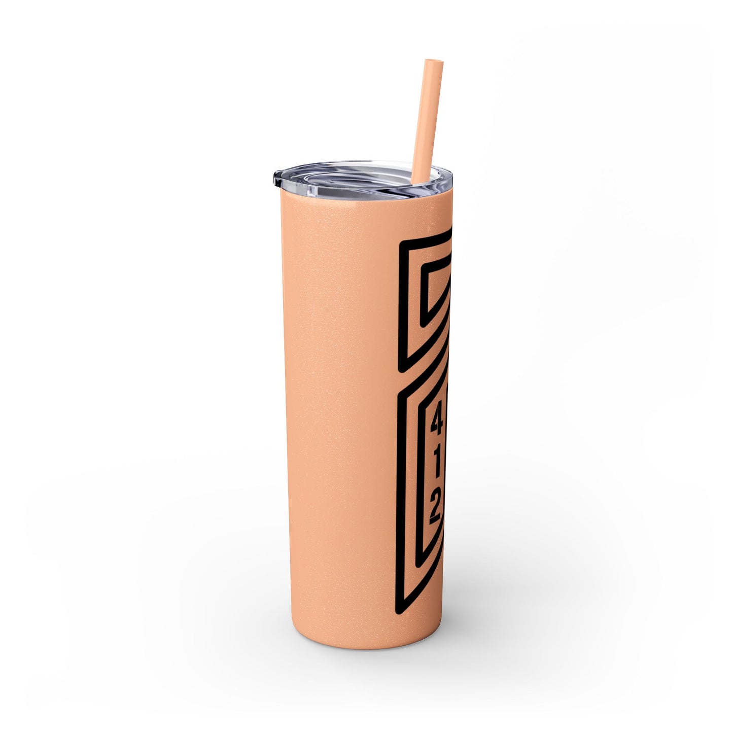 Bridges Skinny Tumbler with Straw, 20oz