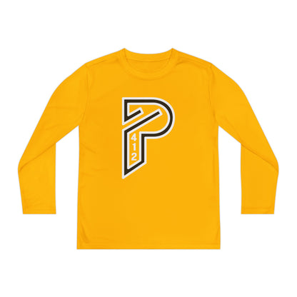 Youth Long Sleeve Bridges Color Rush White Tee