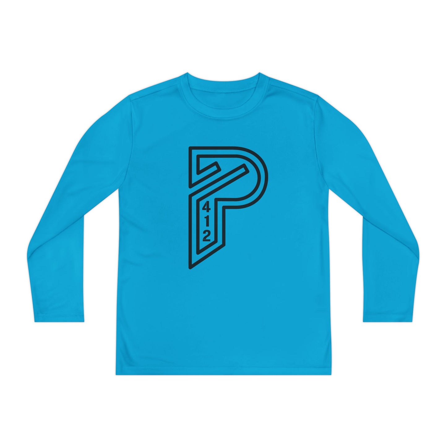 Youth Long Sleeve Bridges Color Rush Black Tee