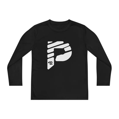 Youth Long Sleeve Color Rush White Tee