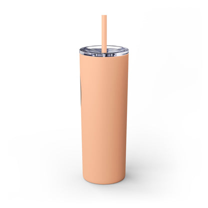Bridges Skinny Tumbler with Straw, 20oz