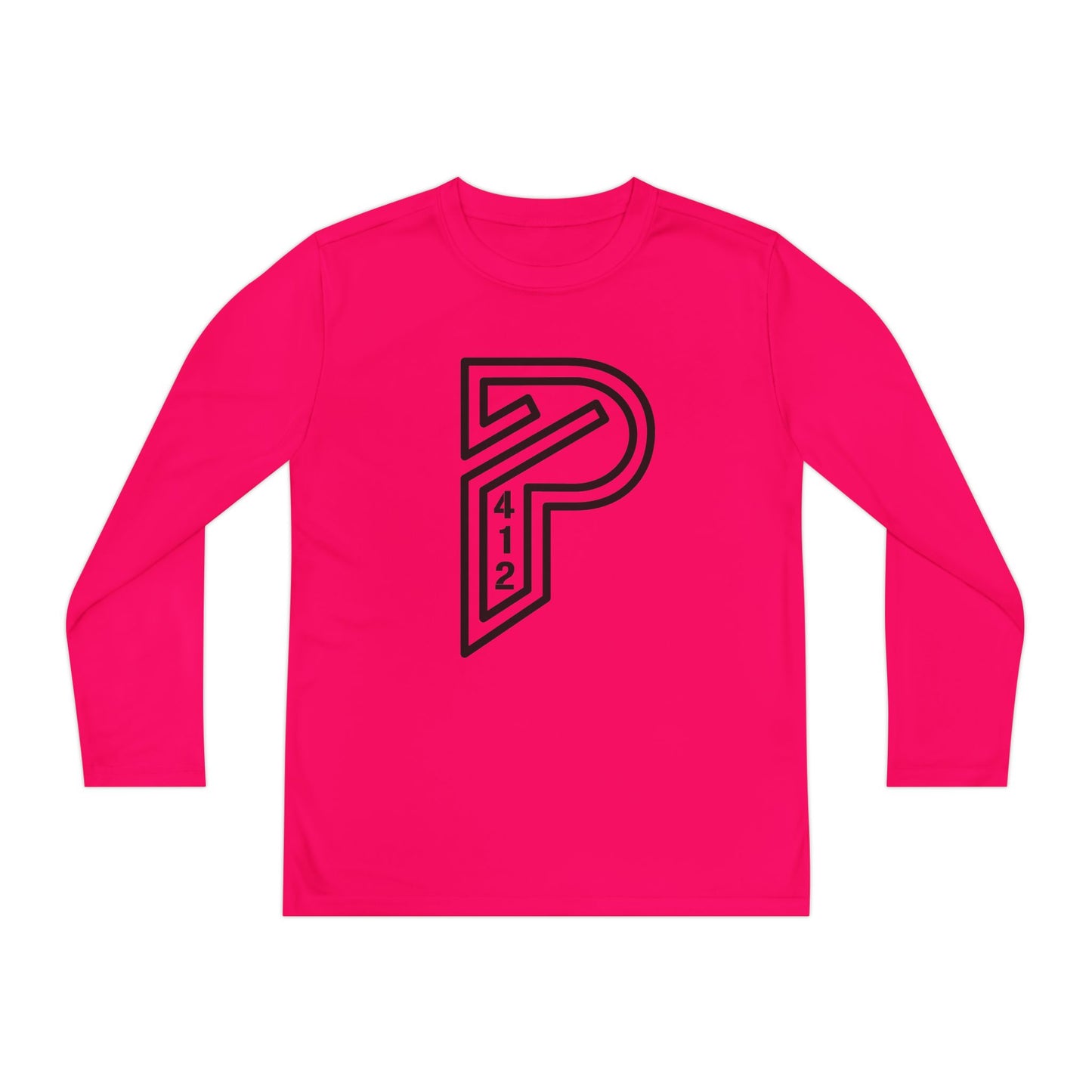 Youth Long Sleeve Bridges Color Rush Black Tee