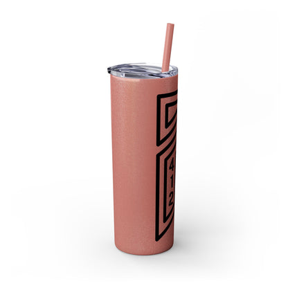 Bridges Skinny Tumbler with Straw, 20oz