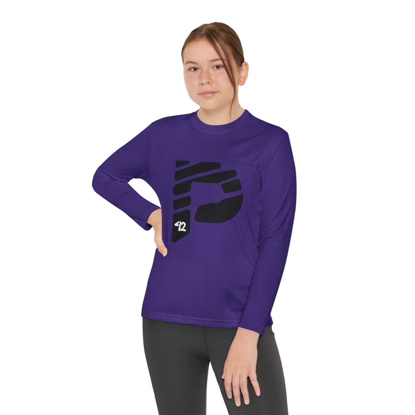 Youth Long Sleeve Color Rush Black Tee