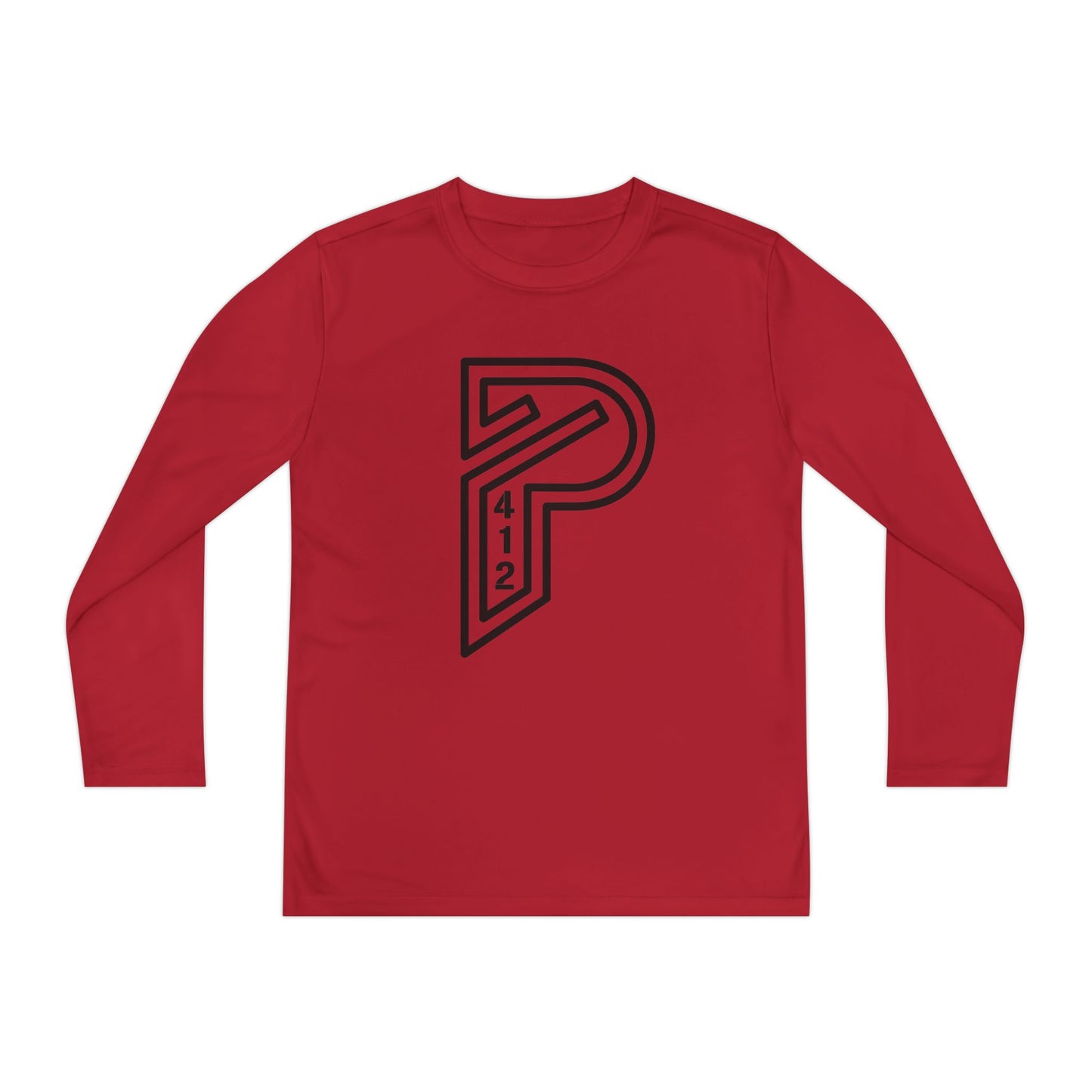 Youth Long Sleeve Bridges Color Rush Black Tee