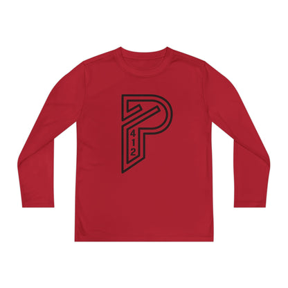Youth Long Sleeve Bridges Color Rush Black Tee