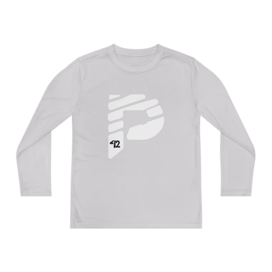 Youth Long Sleeve Color Rush White Tee