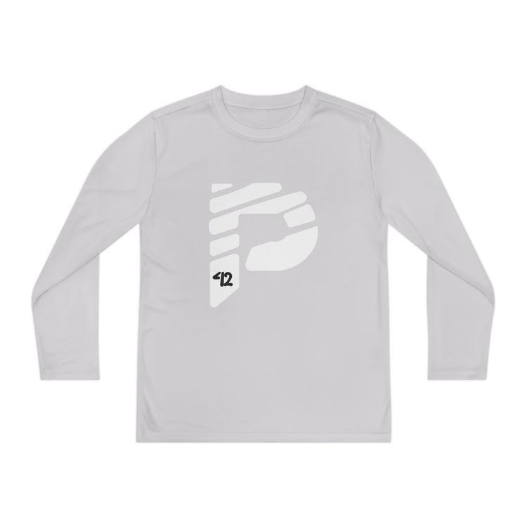 Youth Long Sleeve Color Rush White Tee