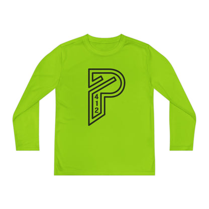 Youth Long Sleeve Bridges Color Rush Black Tee