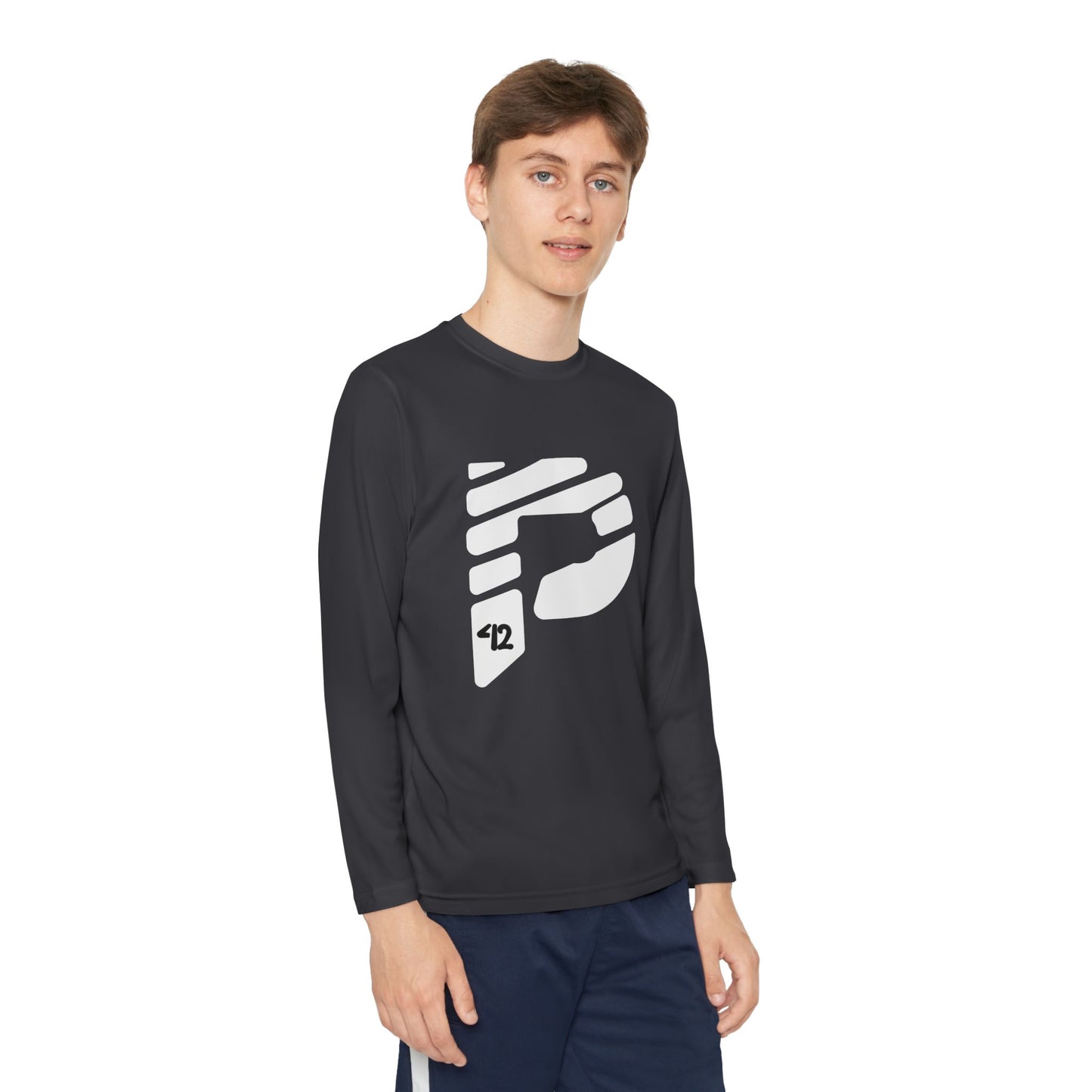 Youth Long Sleeve Color Rush White Tee