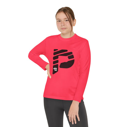 Youth Long Sleeve Color Rush Black Tee