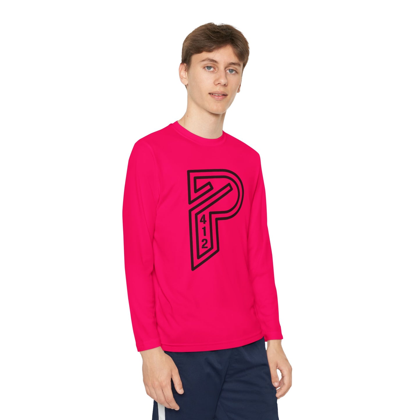 Youth Long Sleeve Bridges Color Rush Black Tee