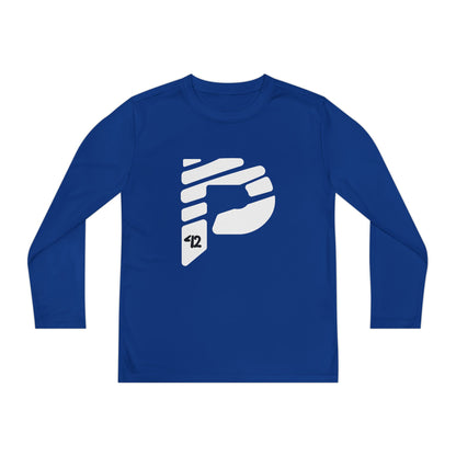 Youth Long Sleeve Color Rush White Tee