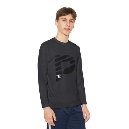 Youth Long Sleeve Color Rush Black Tee