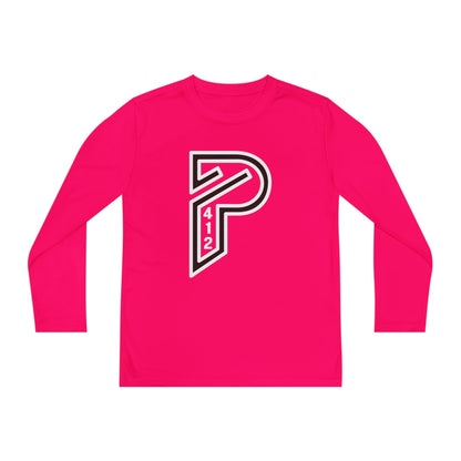 Youth Long Sleeve Bridges Color Rush White Tee