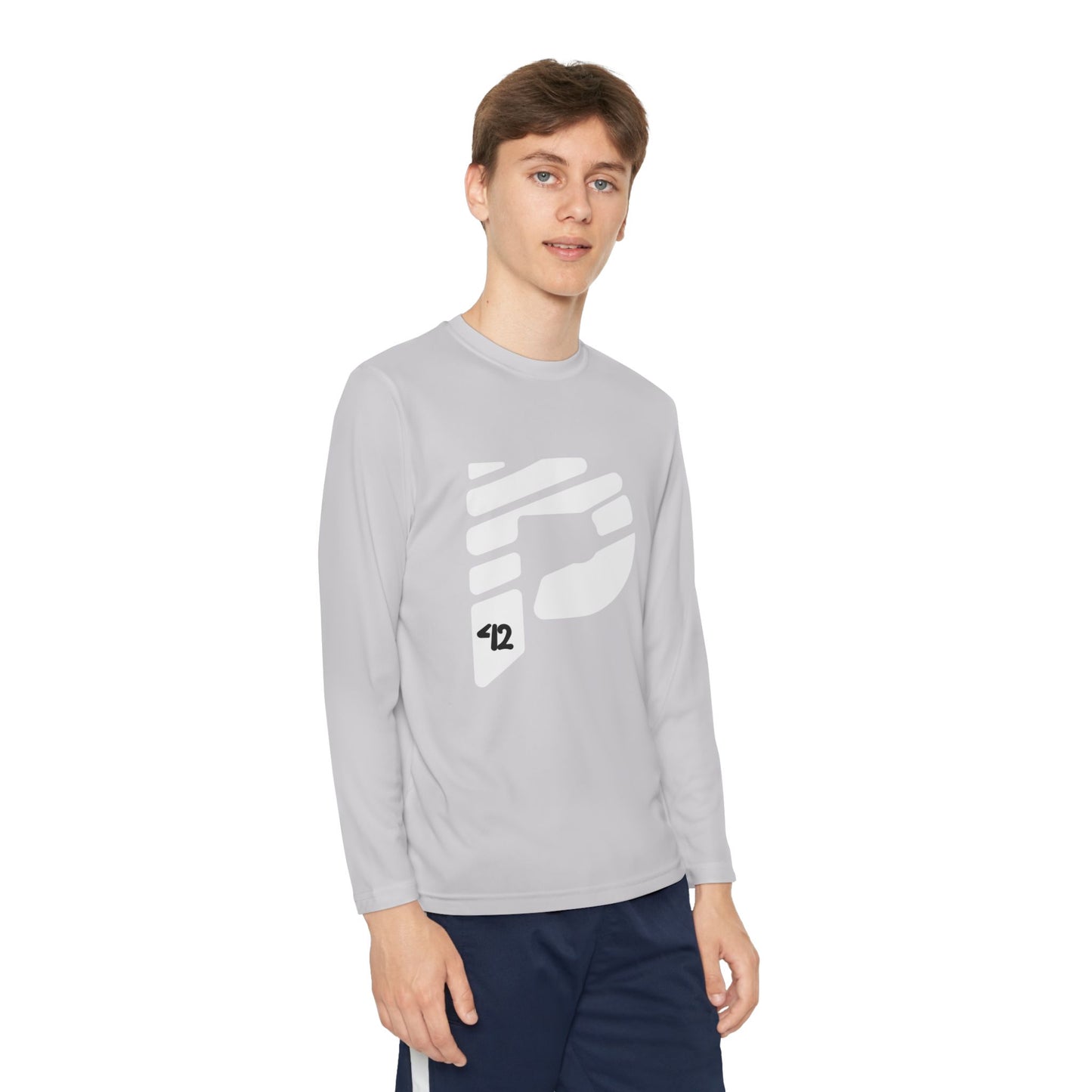Youth Long Sleeve Color Rush White Tee