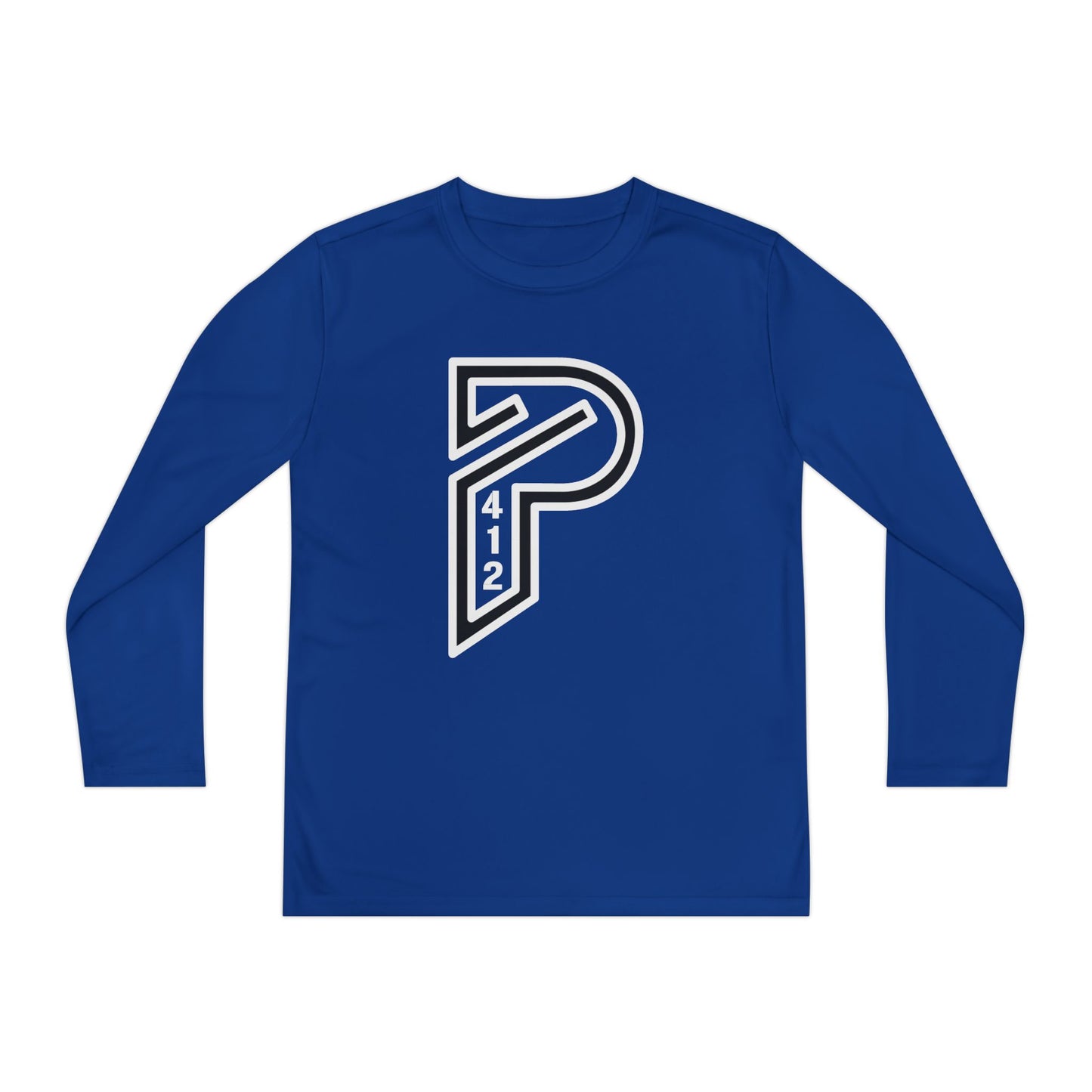 Youth Long Sleeve Bridges Color Rush White Tee