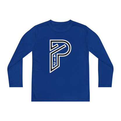 Youth Long Sleeve Bridges Color Rush White Tee