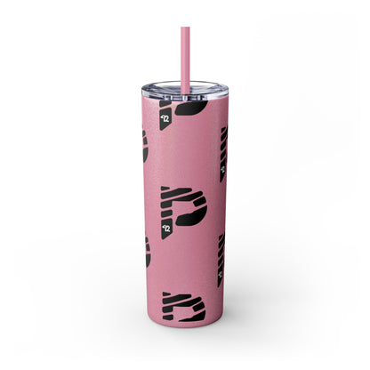 Color Rush Skinny Tumbler with Straw, 20oz