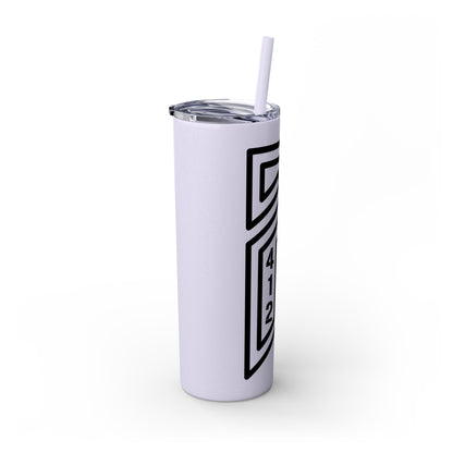 Bridges Skinny Tumbler with Straw, 20oz