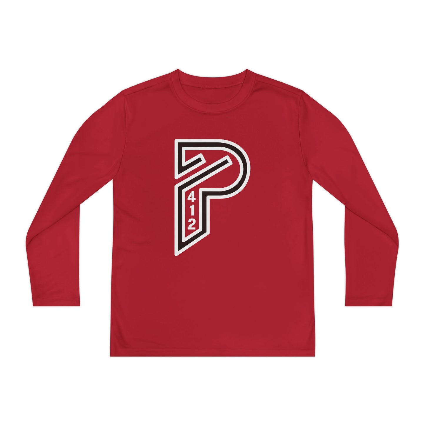 Youth Long Sleeve Bridges Color Rush White Tee