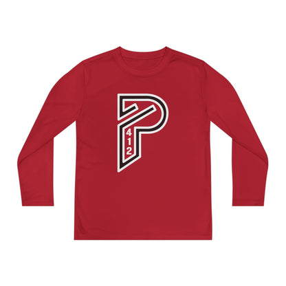 Youth Long Sleeve Bridges Color Rush White Tee