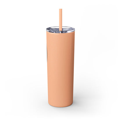 Bridges Skinny Tumbler with Straw, 20oz