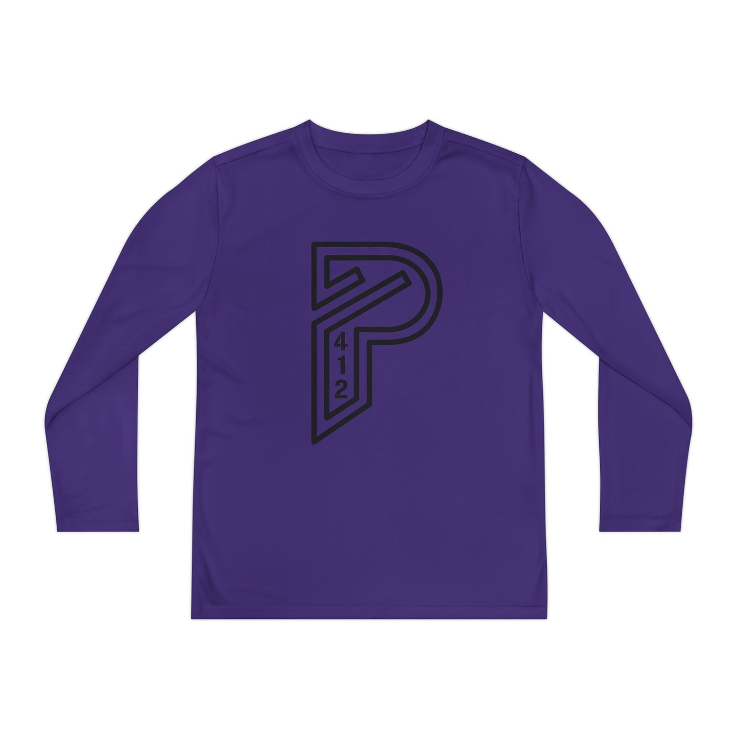 Youth Long Sleeve Bridges Color Rush Black Tee