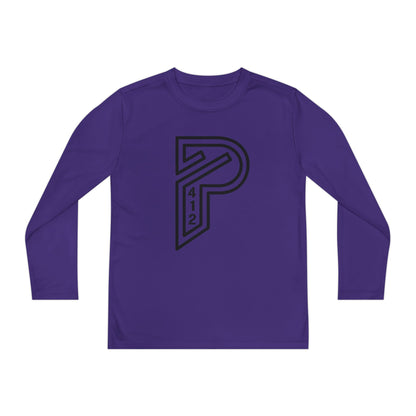 Youth Long Sleeve Bridges Color Rush Black Tee