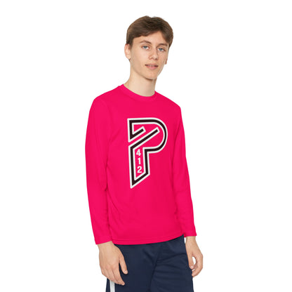 Youth Long Sleeve Bridges Color Rush White Tee