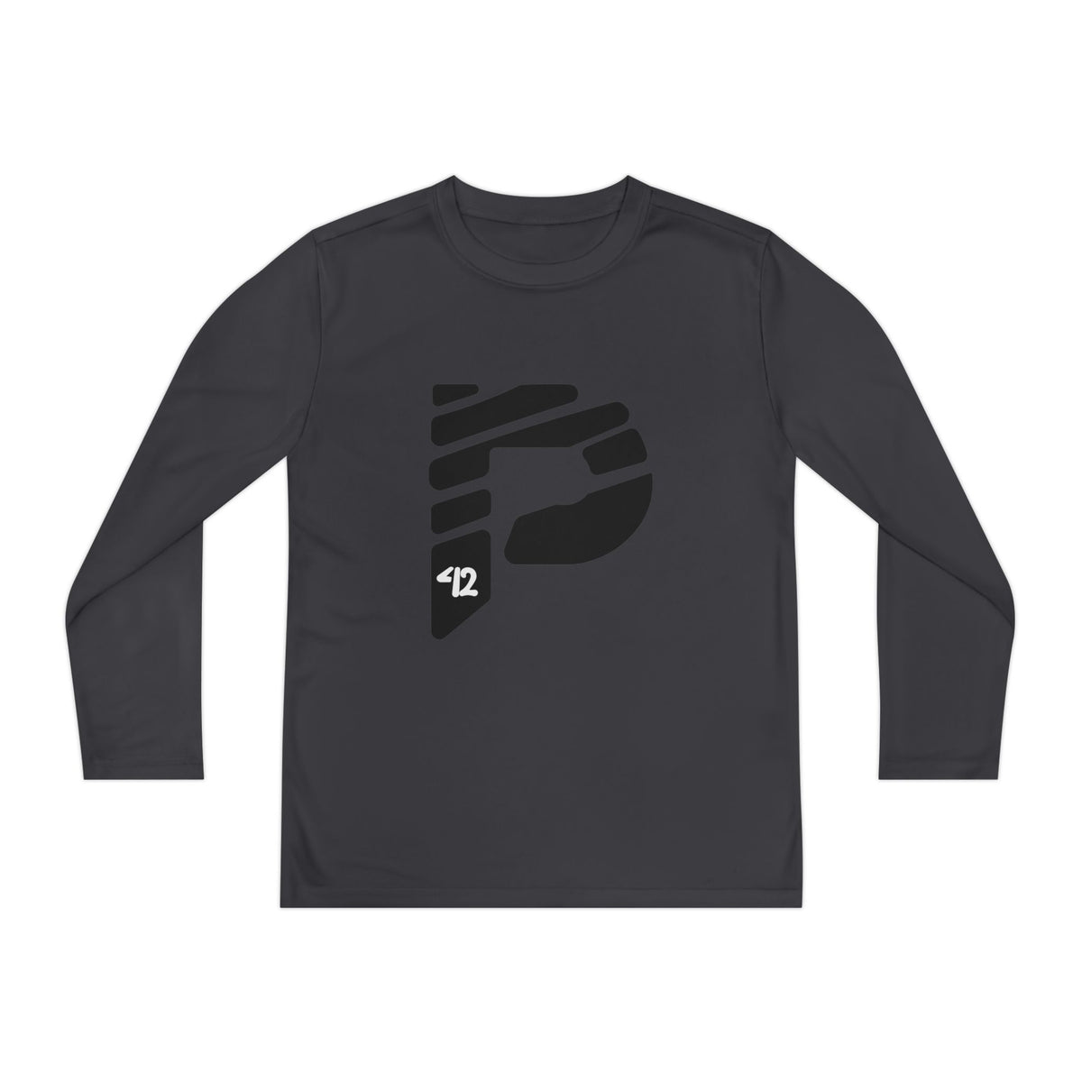 Youth Long Sleeve Color Rush Black Tee