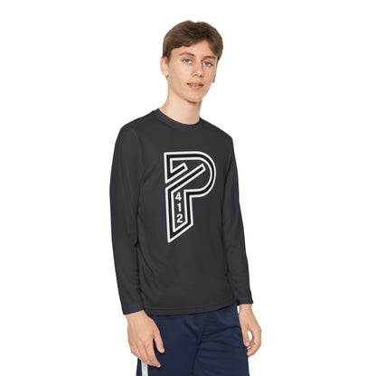 Youth Long Sleeve Bridges Color Rush White Tee
