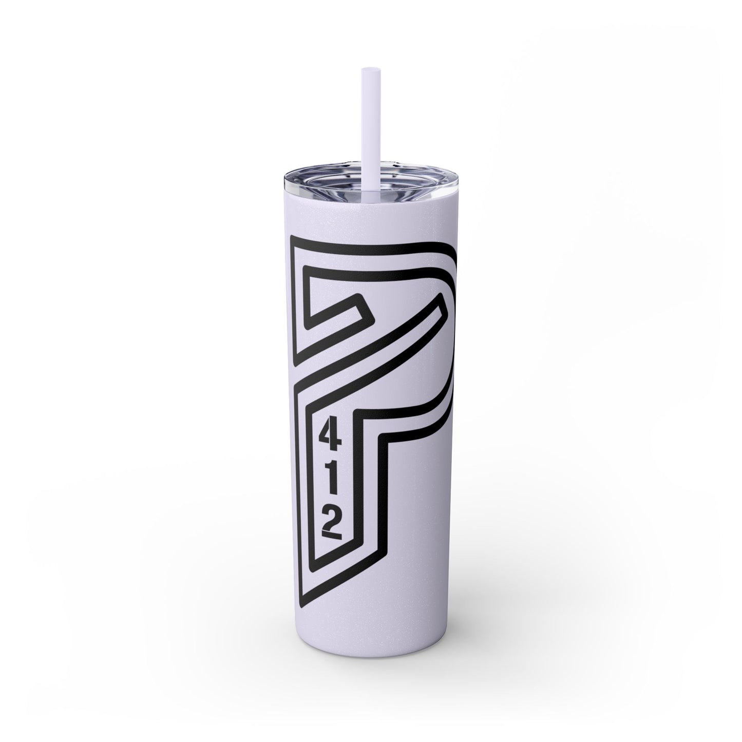 Bridges Skinny Tumbler with Straw, 20oz