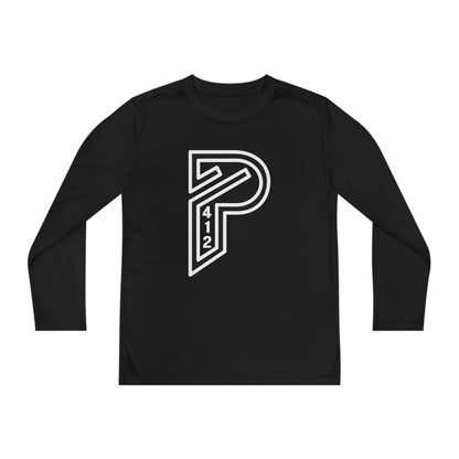 Youth Long Sleeve Bridges Color Rush White Tee