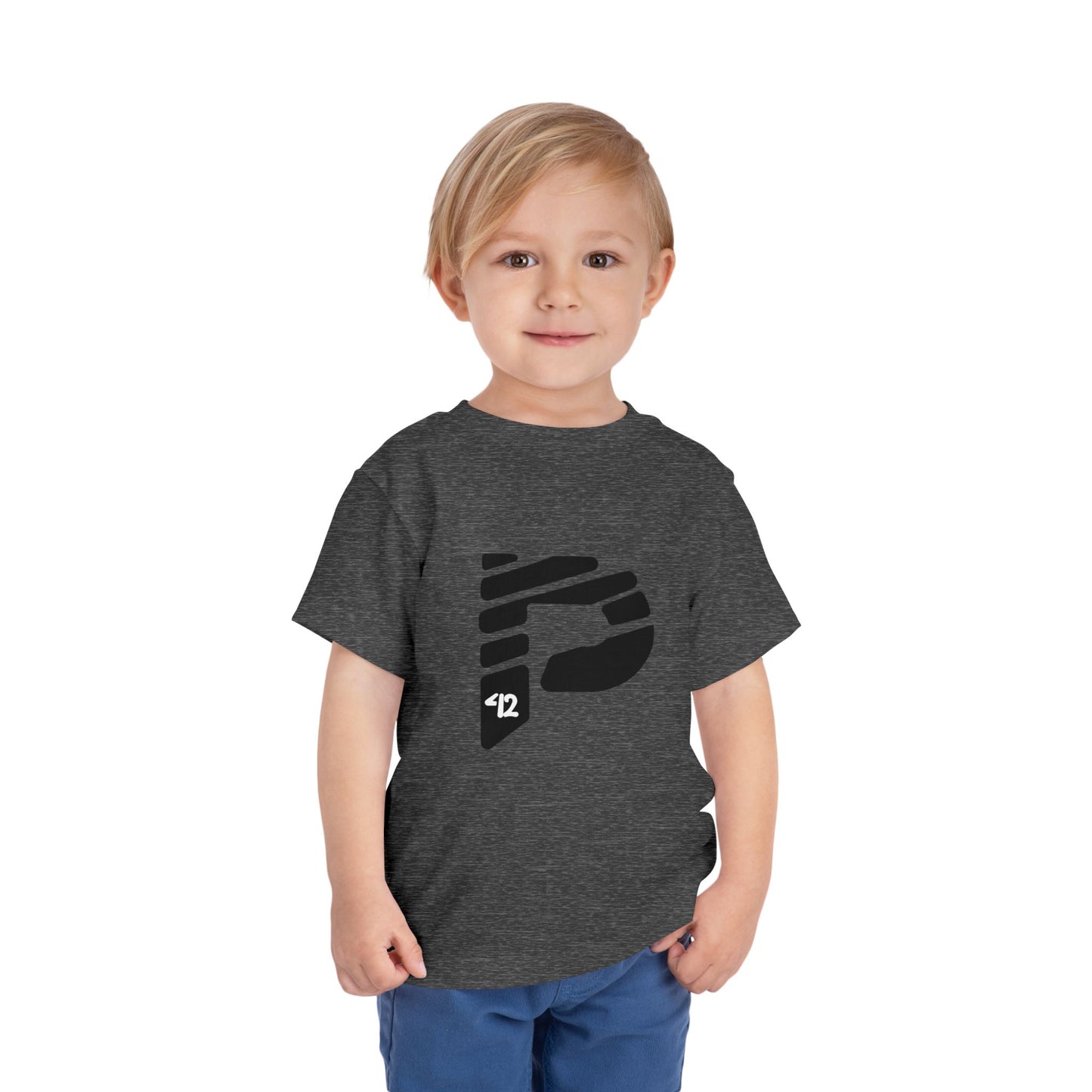Toddler Short Sleeve Color Rush Black Tee