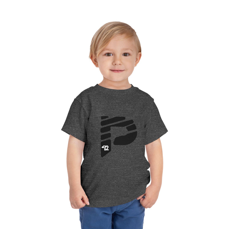 Toddler Short Sleeve Color Rush Black Tee