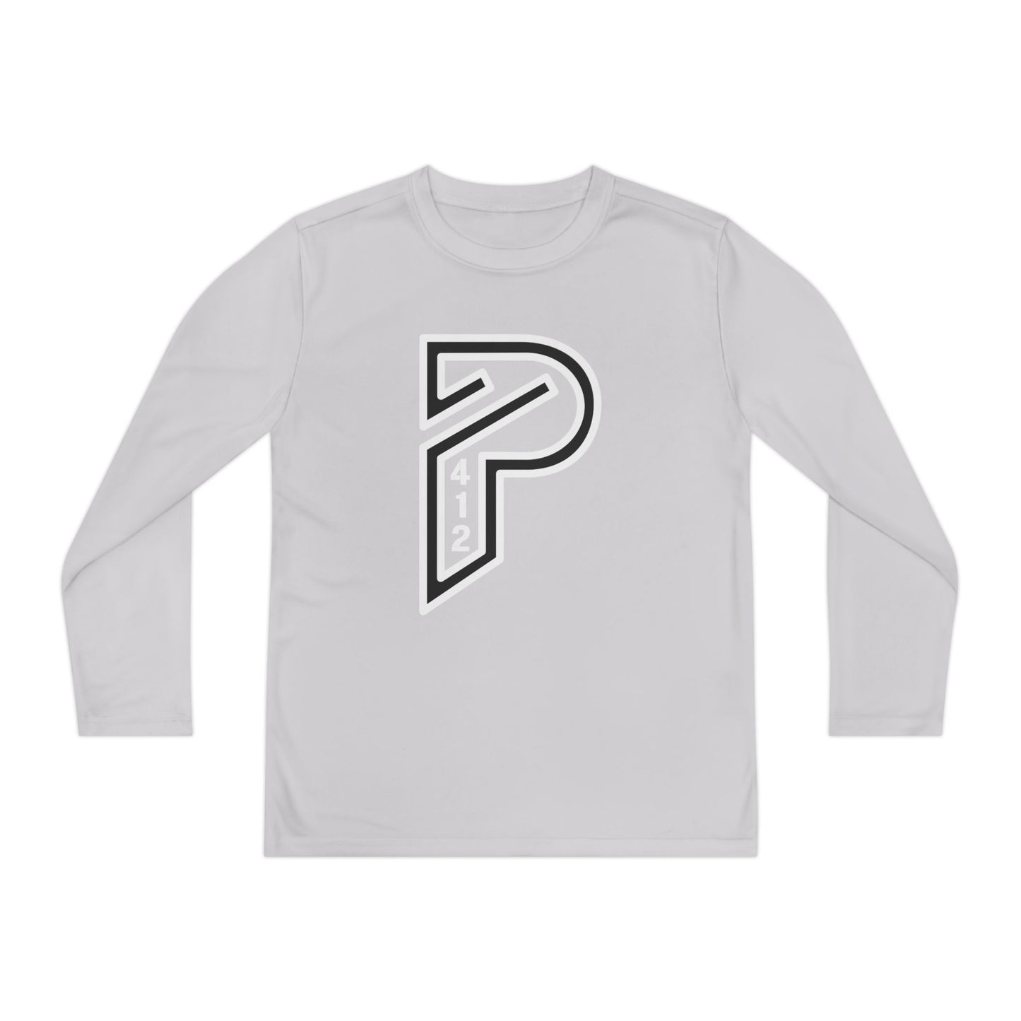 Youth Long Sleeve Bridges Color Rush White Tee