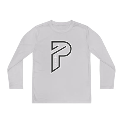 Youth Long Sleeve Bridges Color Rush White Tee