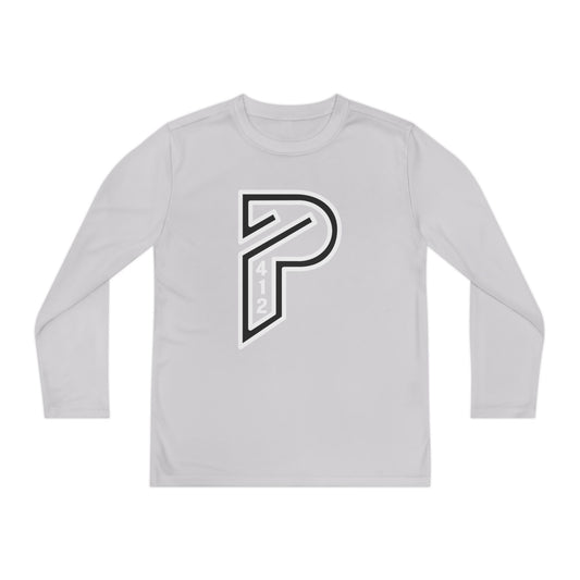 Youth Long Sleeve Bridges Color Rush White Tee
