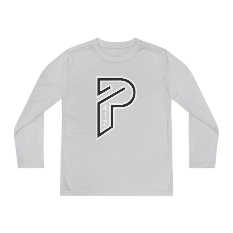 Youth Long Sleeve Bridges Color Rush White Tee