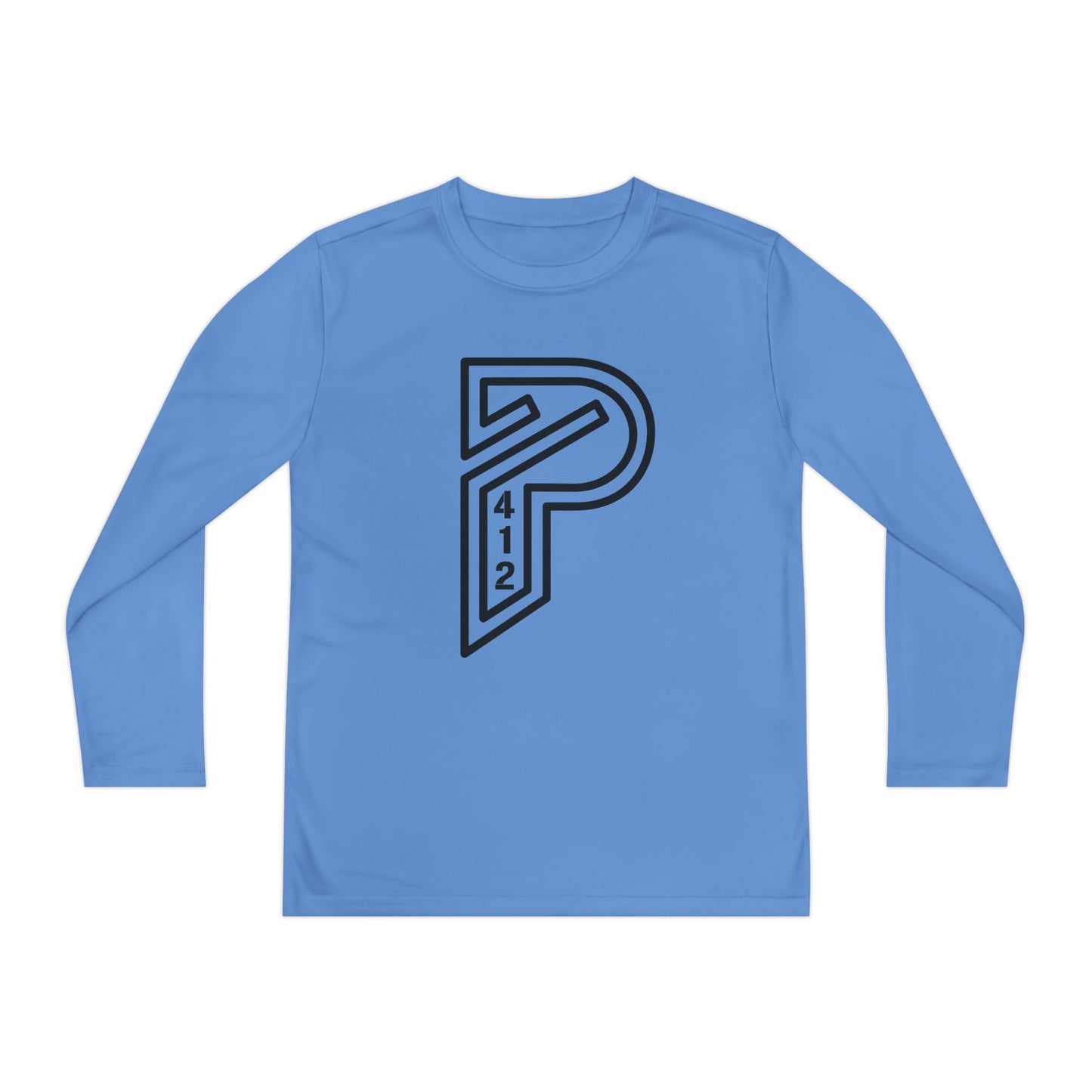 Youth Long Sleeve Bridges Color Rush Black Tee