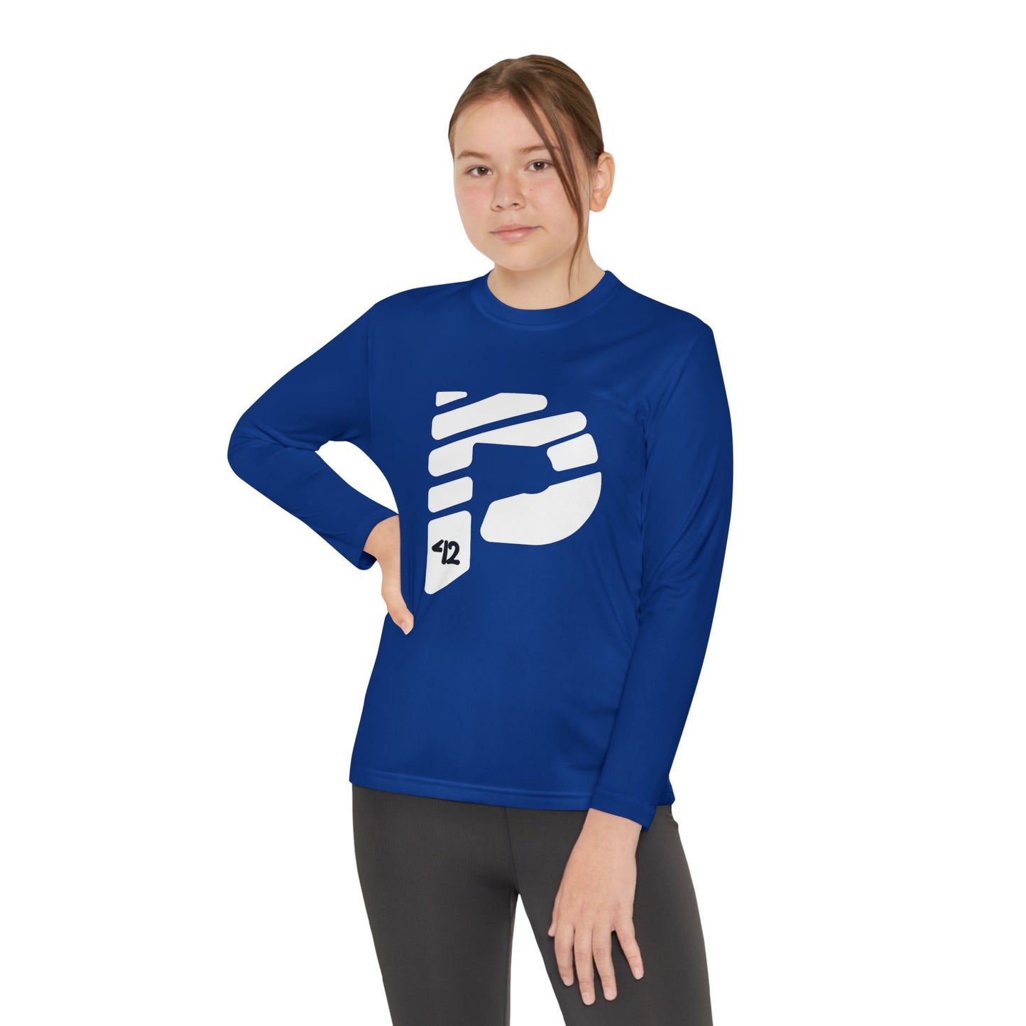 Youth Long Sleeve Color Rush White Tee