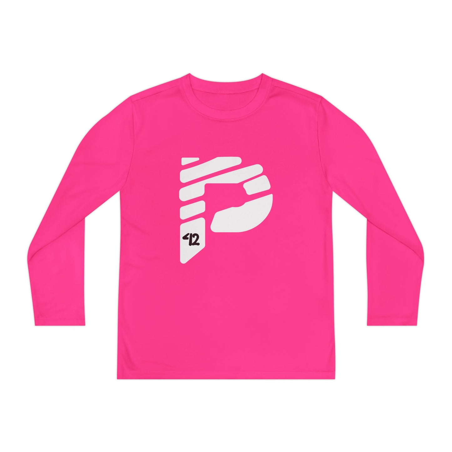 Youth Long Sleeve Color Rush White Tee