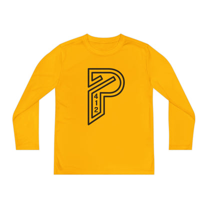 Youth Long Sleeve Bridges Color Rush Black Tee