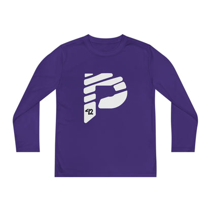 Youth Long Sleeve Color Rush White Tee