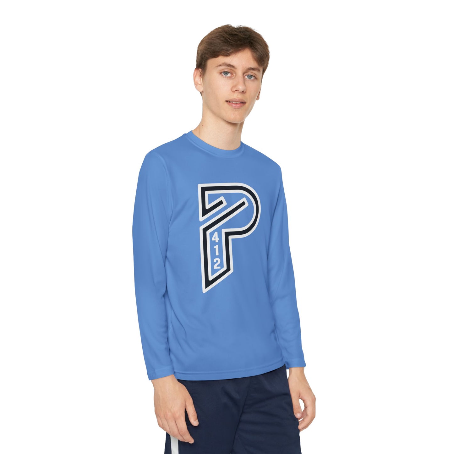 Youth Long Sleeve Bridges Color Rush White Tee