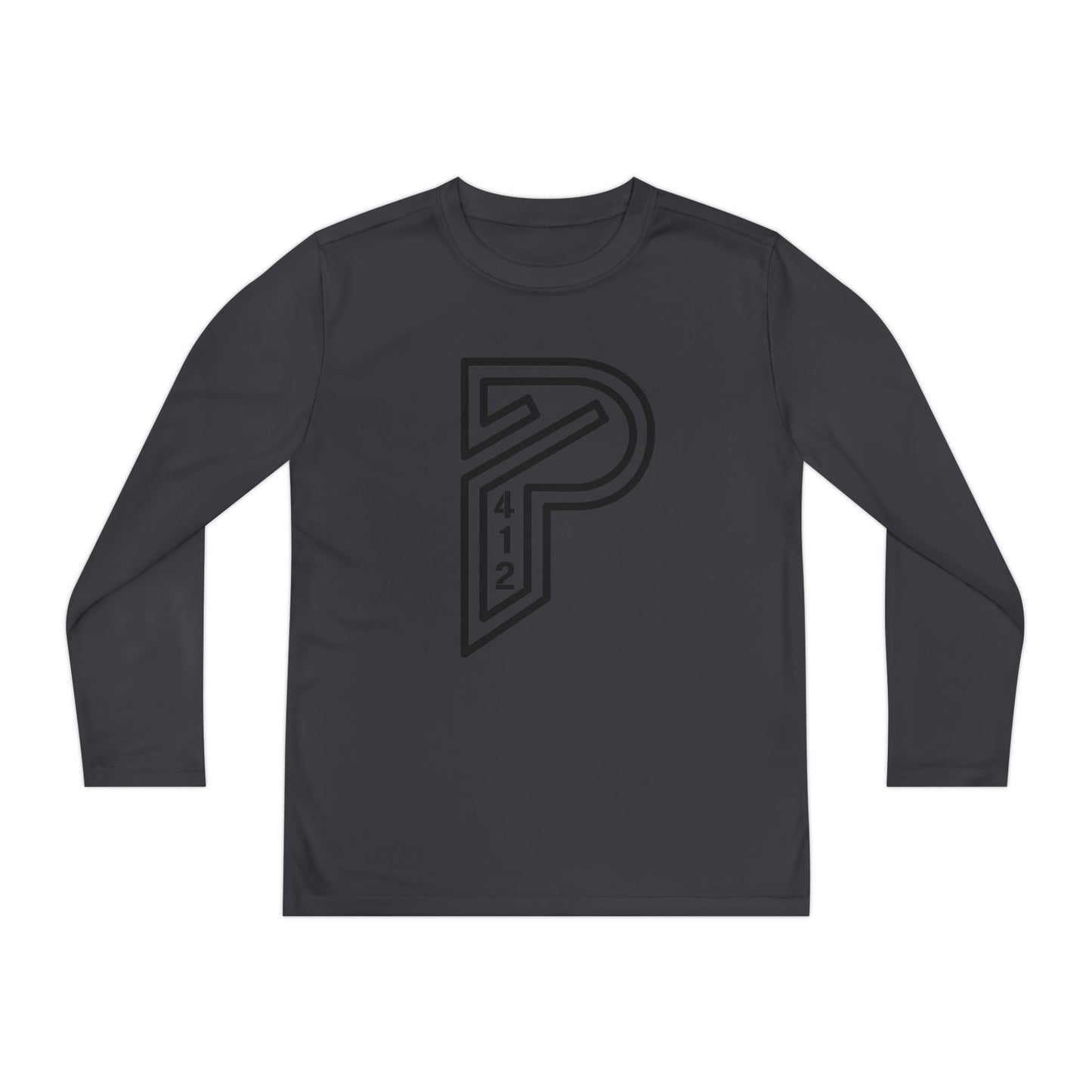Youth Long Sleeve Bridges Color Rush Black Tee