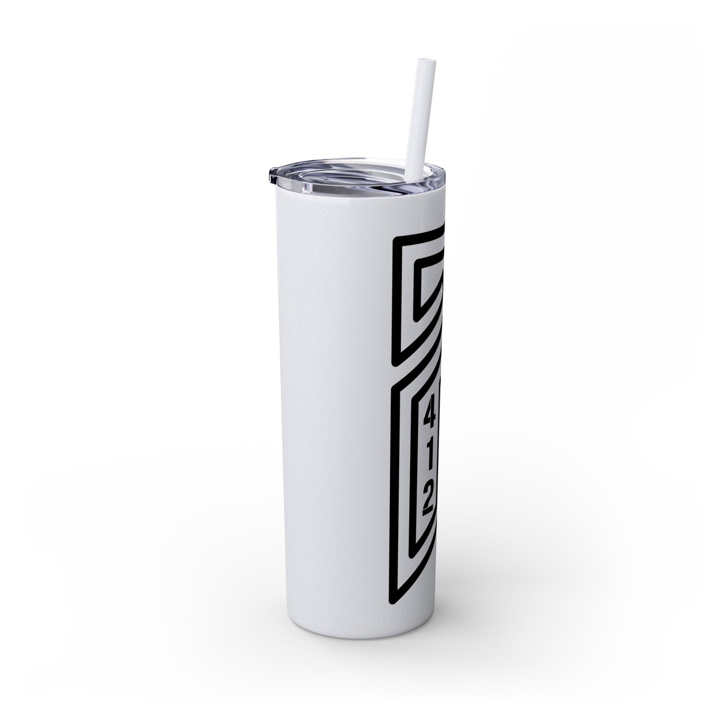 Bridges Skinny Tumbler with Straw, 20oz