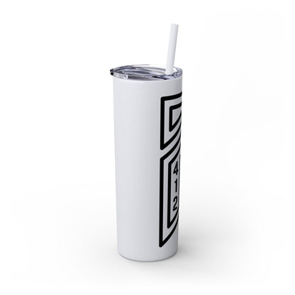 Bridges Skinny Tumbler with Straw, 20oz